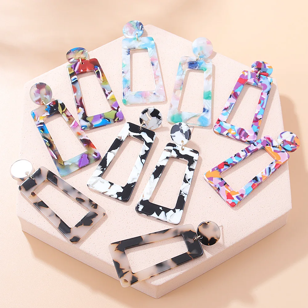 2022 Fashion Tortoise Color Clip on Earrings Leopard Acrylic Long Geometric Square Circle Without Piercing Ear Clips for Women
2022 Fashion Tortoise Color Clip on Earrings Leopard Acrylic Long Geometric Square Circle Without Piercing Ear Clips for Women