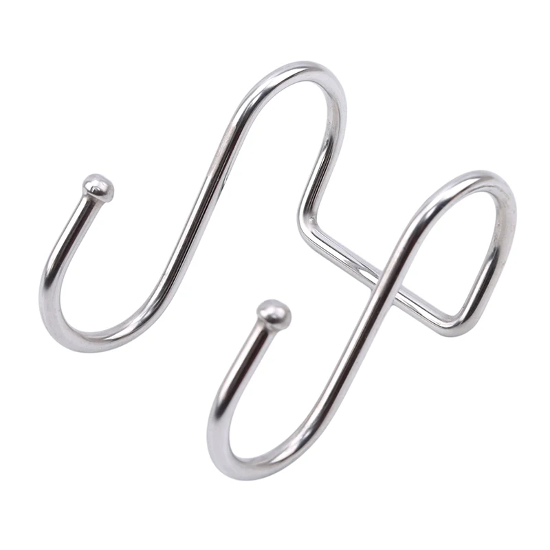 Silver Stainless Steel Kitchen s-Type Wall Double-End Hook Up Is Convenient To Save Space Convenient Kitchen Utensils
Silver Stainless Steel Kitchen s-Type Wall Double-End Hook Up Is Convenient To Save Space Convenient Kitchen Utensils