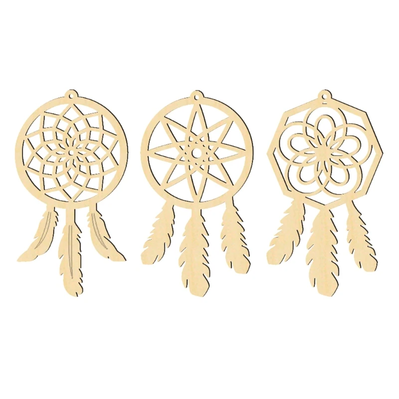 10Pcs Creative Wooden Feather Dream Catcher Shape Slices with String Rope Hanging Ornaments Embellishments DIY Craft Handmade
10Pcs Creative Wooden Feather Dream Catcher Shape Slices with String Rope Hanging Ornaments Embellishments DIY Craft Handmade