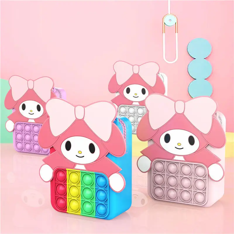 My Melody Kuromi Bags Pop It Fidget Toys Squishy Sensory Decompression Toy Anti Stress Push Bubble Simple Dimplesqueeze Toys
My Melody Kuromi Bags Pop It Fidget Toys Squishy Sensory Decompression Toy Anti Stress Push Bubble Simple Dimplesqueeze Toys