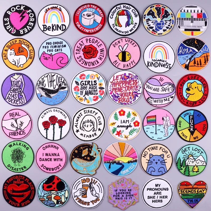 Letters Patch Iron On Patches On Clothes Flower Embroidery Fusible Stickers Fabric Badges Stripe Applique Patches For Clothes
Letters Patch Iron On Patches On Clothes Flower Embroidery Fusible Stickers Fabric Badges Stripe Applique Patches For Clothes