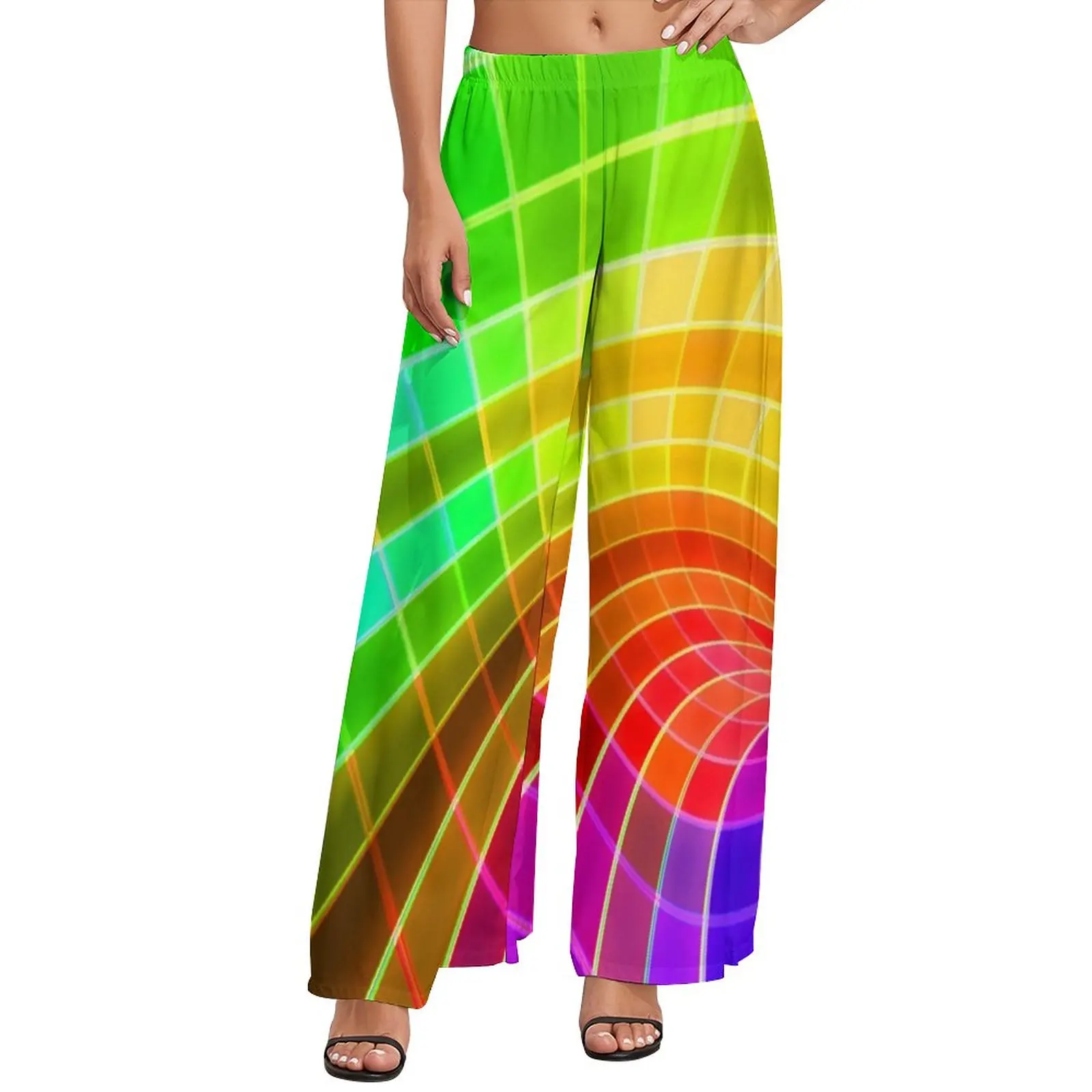 Bright Rainbow Pants Ladies Unique Colorful Swirl High Waist Sexy Graphic Straight Wide Leg Pants Oversize Aesthetic Trousers
Bright Rainbow Pants Ladies Unique Colorful Swirl High Waist Sexy Graphic Straight Wide Leg Pants Oversize Aesthetic Trousers