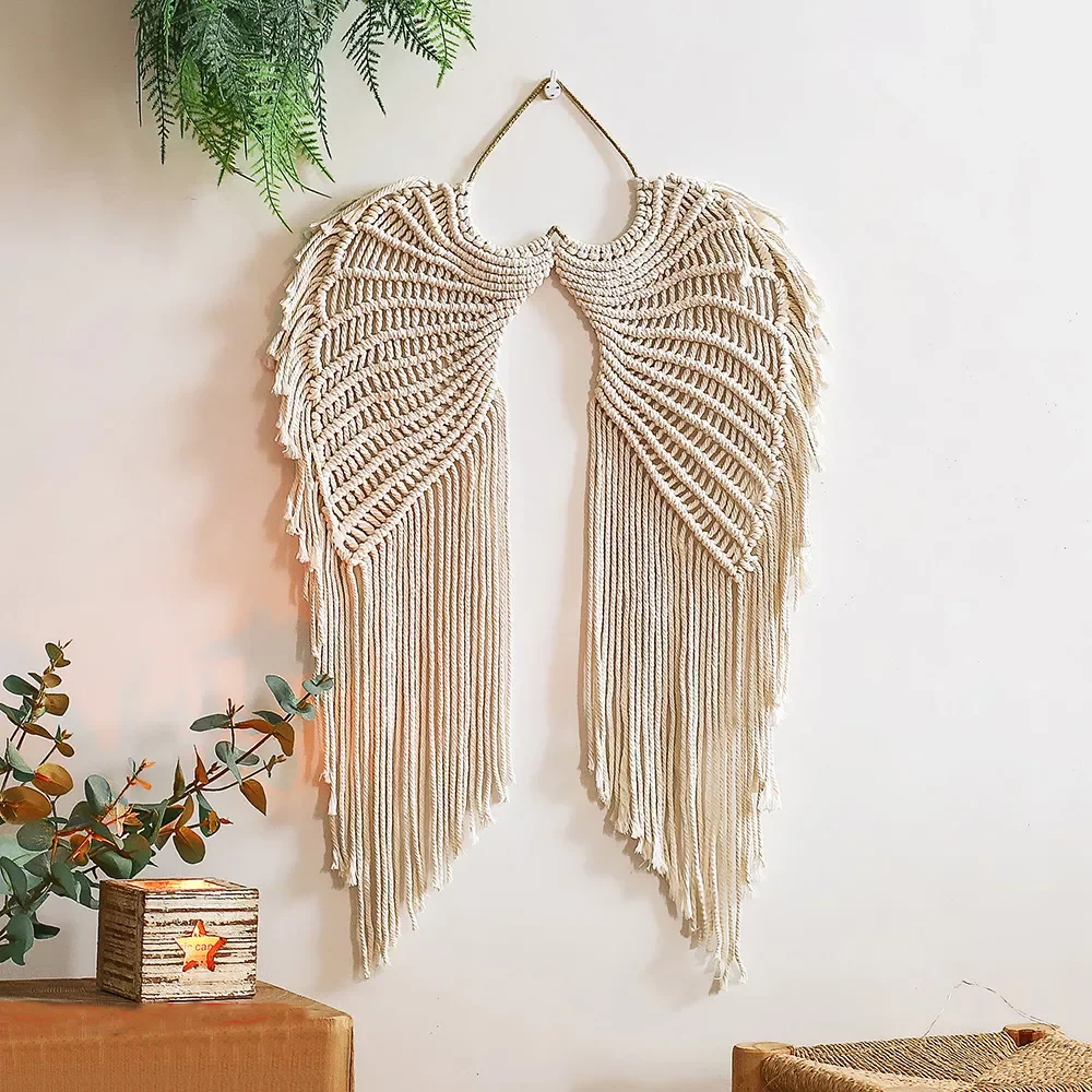 Angel Macrame Wall Hanging Large Macrame Tapestry Bohemian Art Home Girls Kids Room Decoration Bedroom Nursery Decor Gift
Angel Macrame Wall Hanging Large Macrame Tapestry Bohemian Art Home Girls Kids Room Decoration Bedroom Nursery Decor Gift