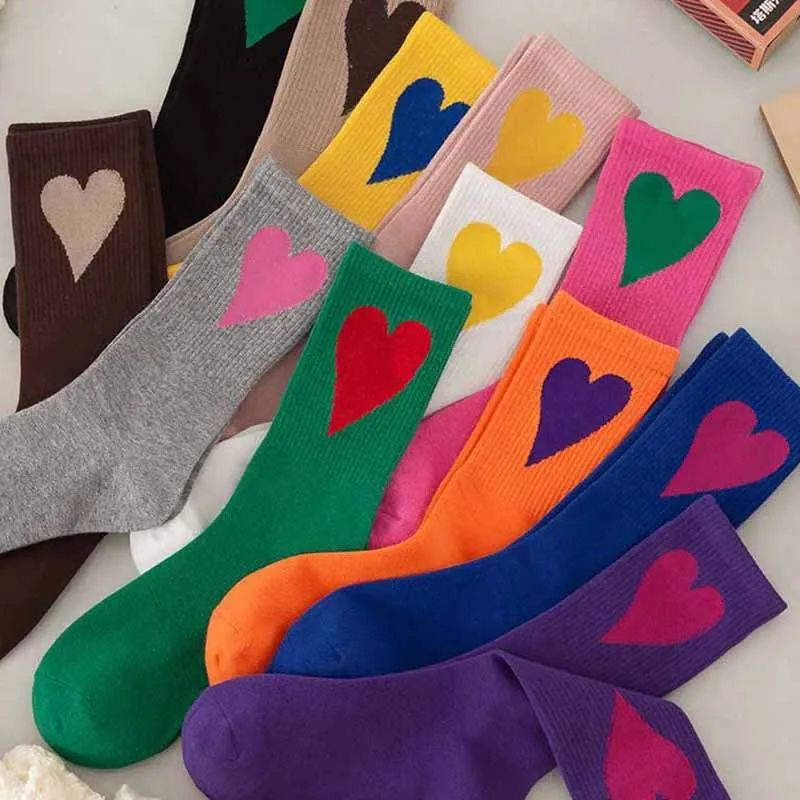 Retro Heart Women Cotton Loose Socks Autumn Winter Knitting Solid Color Long Black Pink Korean Japanese Student Girls Stockings
Retro Heart Women Cotton Loose Socks Autumn Winter Knitting Solid Color Long Black Pink Korean Japanese Student Girls Stockings