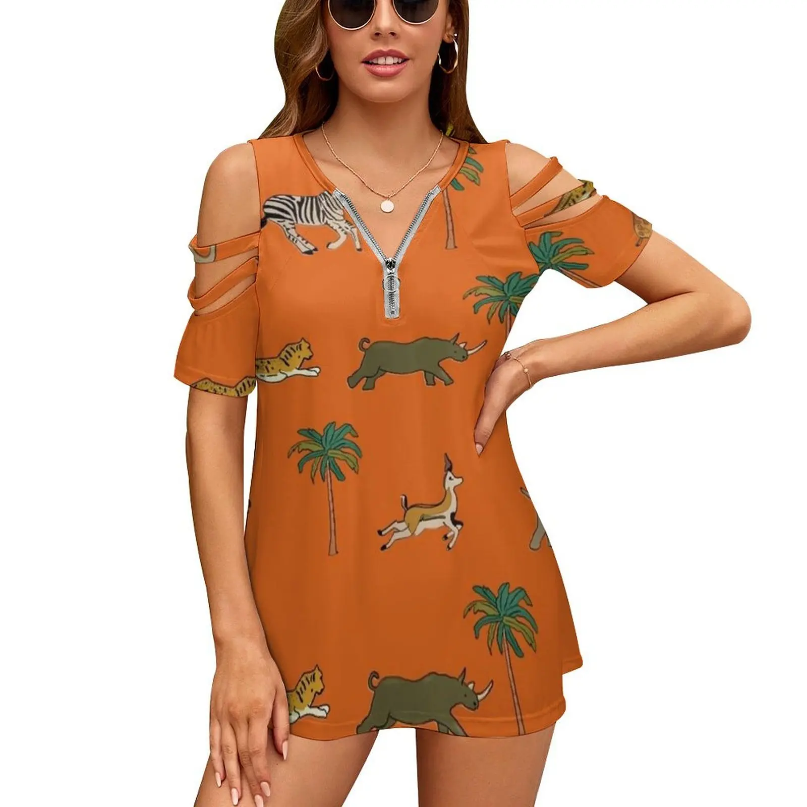 Darjeeling Luggage Women'S T-Shirt New Fashion Printed Zipper V-Neck Short Sleeve T Shirts Casual Plus Size Wes Anderson Wes
Darjeeling Luggage Women'S T-Shirt New Fashion Printed Zipper V-Neck Short Sleeve T Shirts Casual Plus Size Wes Anderson Wes
