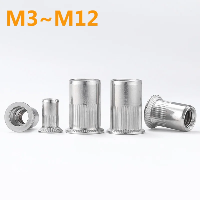 5/10/20pcs 304 Stainless Steel Flat Head Pull Rivet Nut Screw Cap Countersunk Head Threaded Rivet Nuts M3 M4 M5 M6 M8 M10 M12
5/10/20pcs 304 Stainless Steel Flat Head Pull Rivet Nut Screw Cap Countersunk Head Threaded Rivet Nuts M3 M4 M5 M6 M8 M10 M12