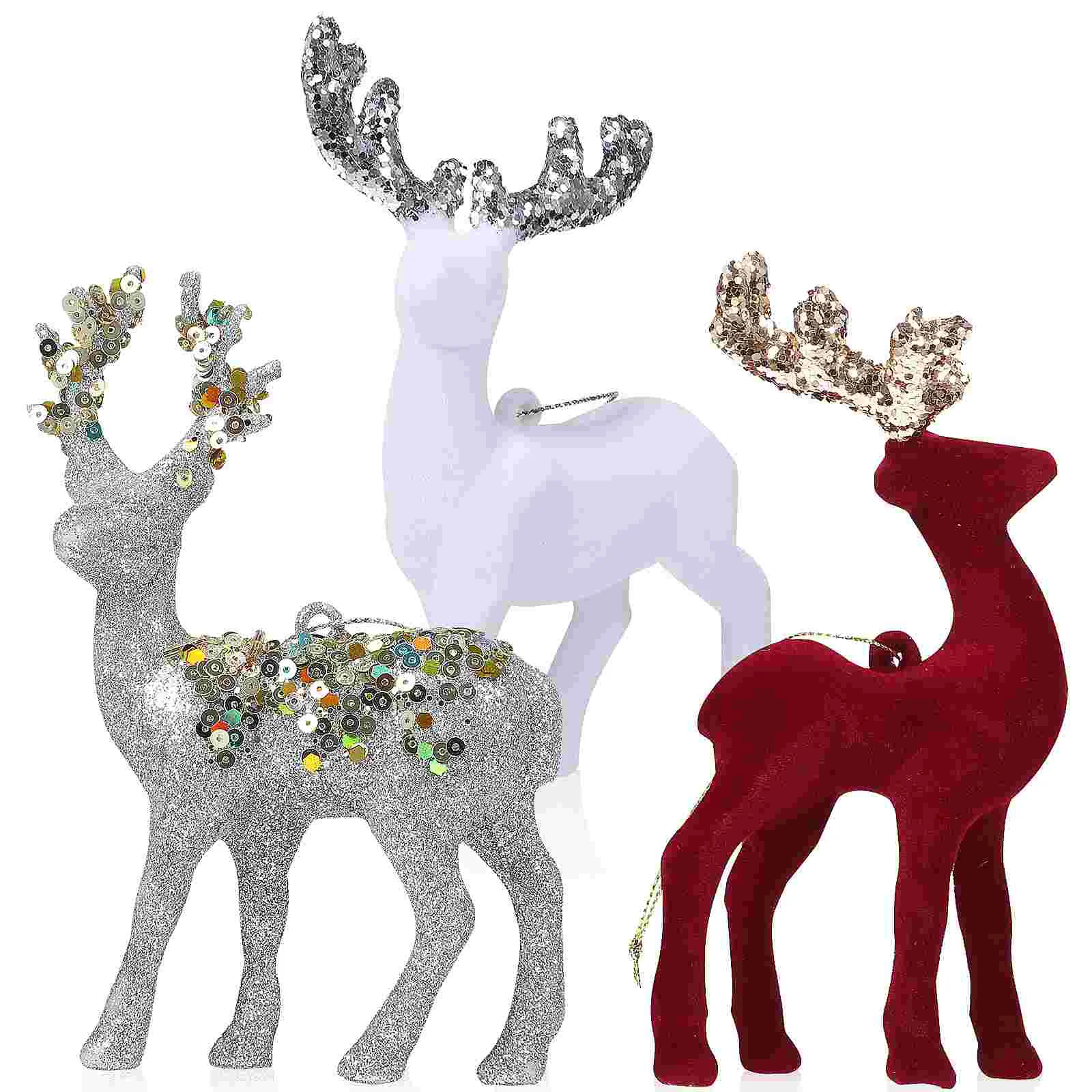 3pcs Miniature Reindeer Figurines Animal Hinging Ornaments Christmas Tree Decorations
3pcs Miniature Reindeer Figurines Animal Hinging Ornaments Christmas Tree Decorations
