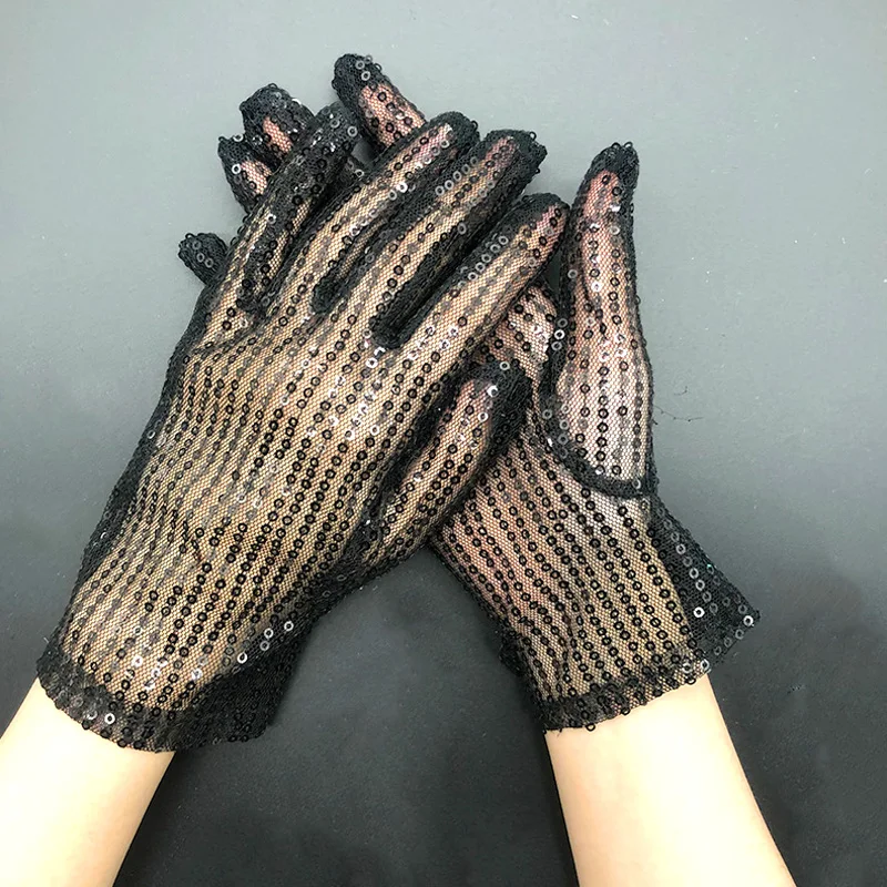 Unisex Stretch Sequins Full Finger Glitter Mittens Solid Color Shinning Gloves Costume Performance Stage Accessories
Unisex Stretch Sequins Full Finger Glitter Mittens Solid Color Shinning Gloves Costume Performance Stage Accessories