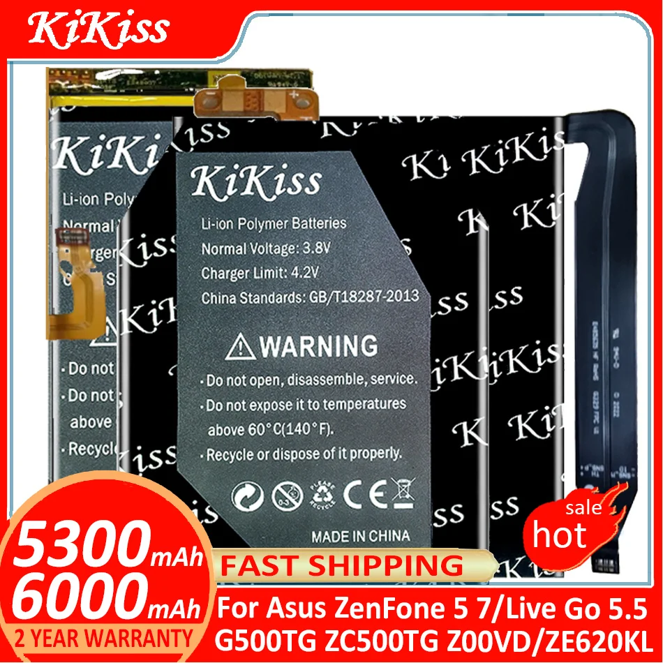 KiKiss Battery For Asus ZenFone 5 7 ZenFone5 ZenFone7/Live Go 5.5 inch G500TG ZC500TG Z00VD/ZE620KL Batterij + Track NO
KiKiss Battery For Asus ZenFone 5 7 ZenFone5 ZenFone7/Live Go 5.5 inch G500TG ZC500TG Z00VD/ZE620KL Batterij + Track NO