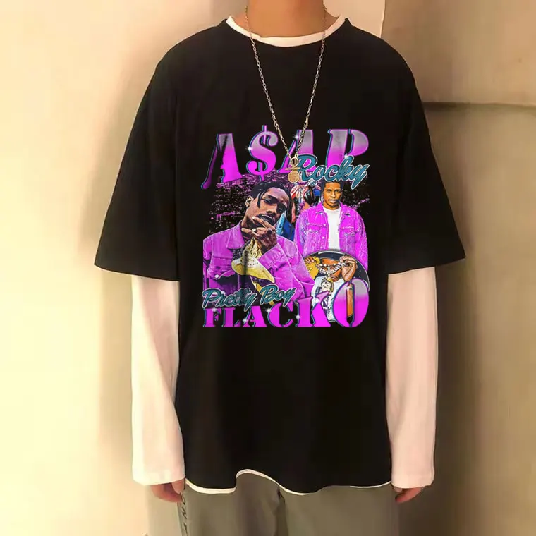 Rap Hip Hop ASAP Rocky Portrait Graphic Aesthetics T-shirt Men Women Branded T Shirt Streetwear Unisex Tee Men's Novelty Tshirt
Rap Hip Hop ASAP Rocky Portrait Graphic Aesthetics T-shirt Men Women Branded T Shirt Streetwear Unisex Tee Men's Novelty Tshirt