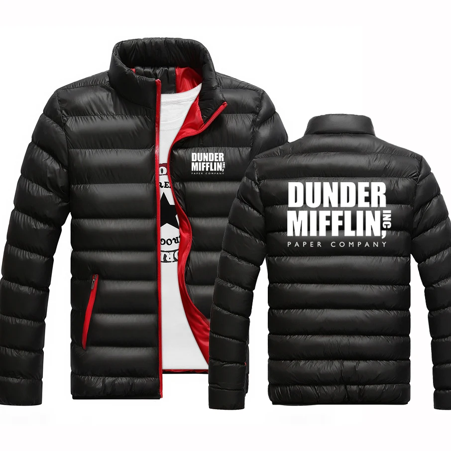 DUNDER MIFFLIN PAPER INC Office TV Show Printed Men's Fashion Warm Coats Autumn Winter High Quality Windproof Padded Down Jacket
DUNDER MIFFLIN PAPER INC Office TV Show Printed Men's Fashion Warm Coats Autumn Winter High Quality Windproof Padded Down Jacket
