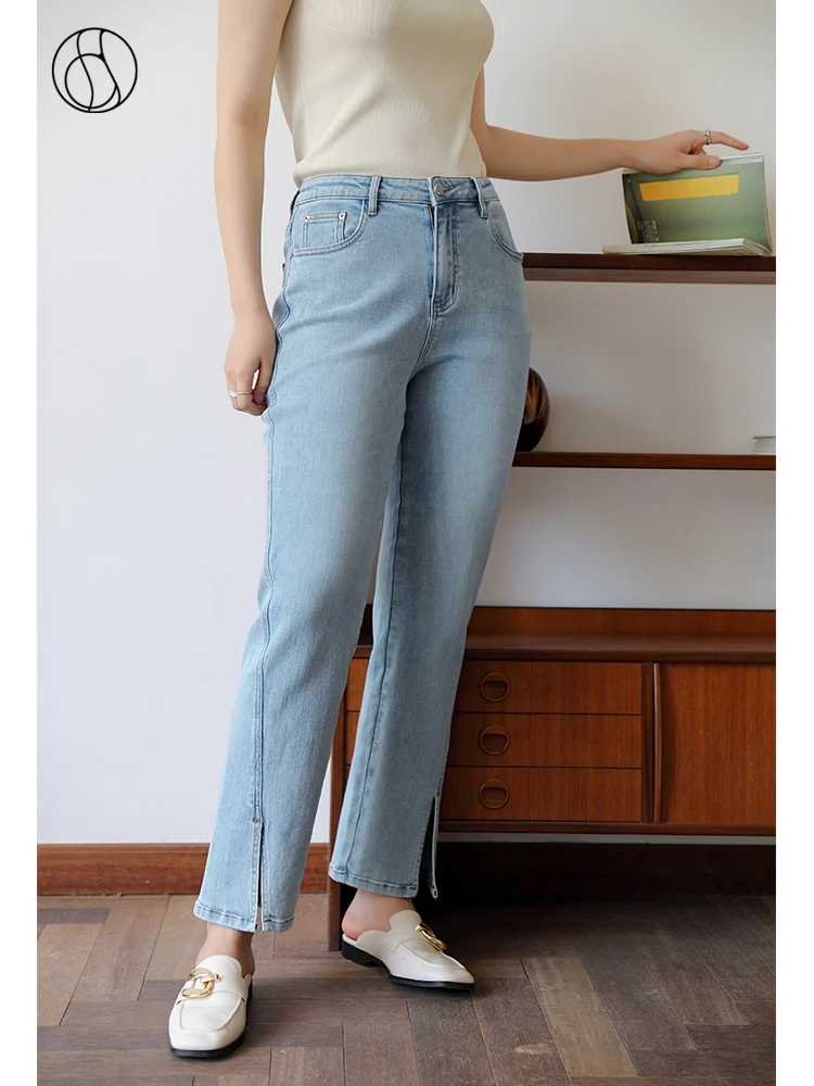 DUSHU Office Lady Women Jeans High Waist Small Slits Straight-leg Jeans 2021 Autumn Newly Pants Denim Jeans Jeand
DUSHU Office Lady Women Jeans High Waist Small Slits Straight-leg Jeans 2021 Autumn Newly Pants Denim Jeans Jeand