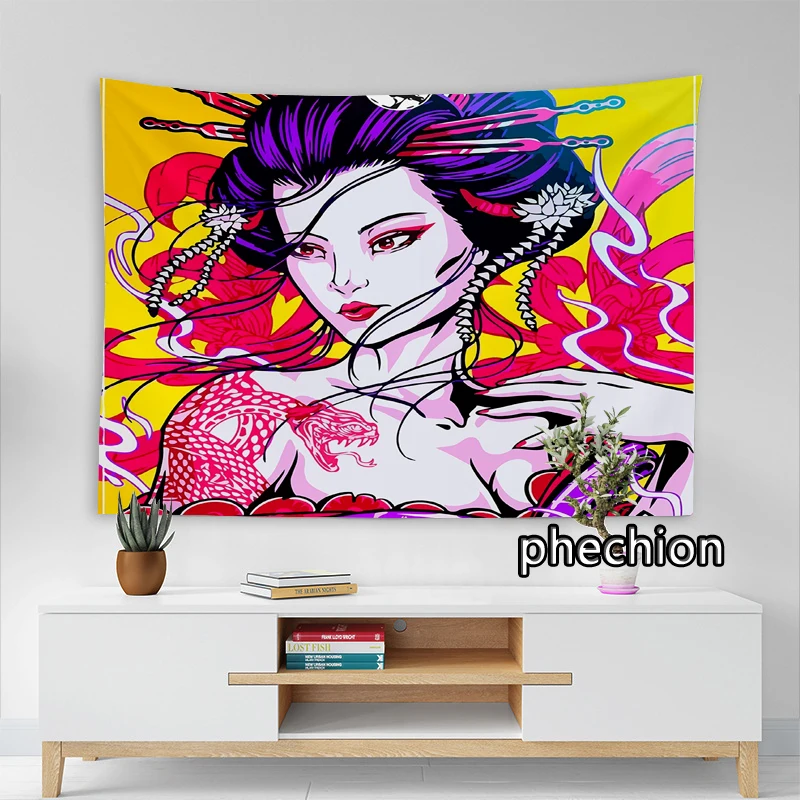 phechion New Fashion Japanese Geisha Samurai 3D Print Tapestries Creative Wall Hanging Tablecloth Mural Background Cloth K20 
phechion New Fashion Japanese Geisha Samurai 3D Print Tapestries Creative Wall Hanging Tablecloth Mural Background Cloth K20