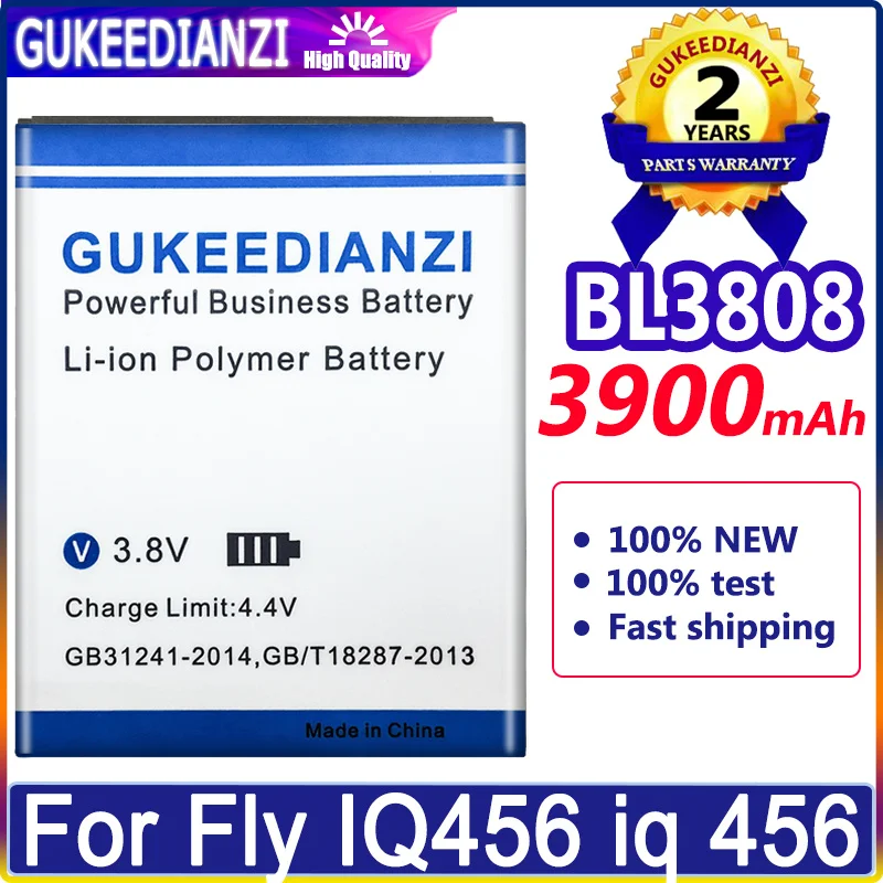 New Bateria BL3808 3900mAh Large Capacity Mobile Phone Replacement Battery For Fly IQ456 IQ 456 BL 3808 High Quality Battery
New Bateria BL3808 3900mAh Large Capacity Mobile Phone Replacement Battery For Fly IQ456 IQ 456 BL 3808 High Quality Battery
