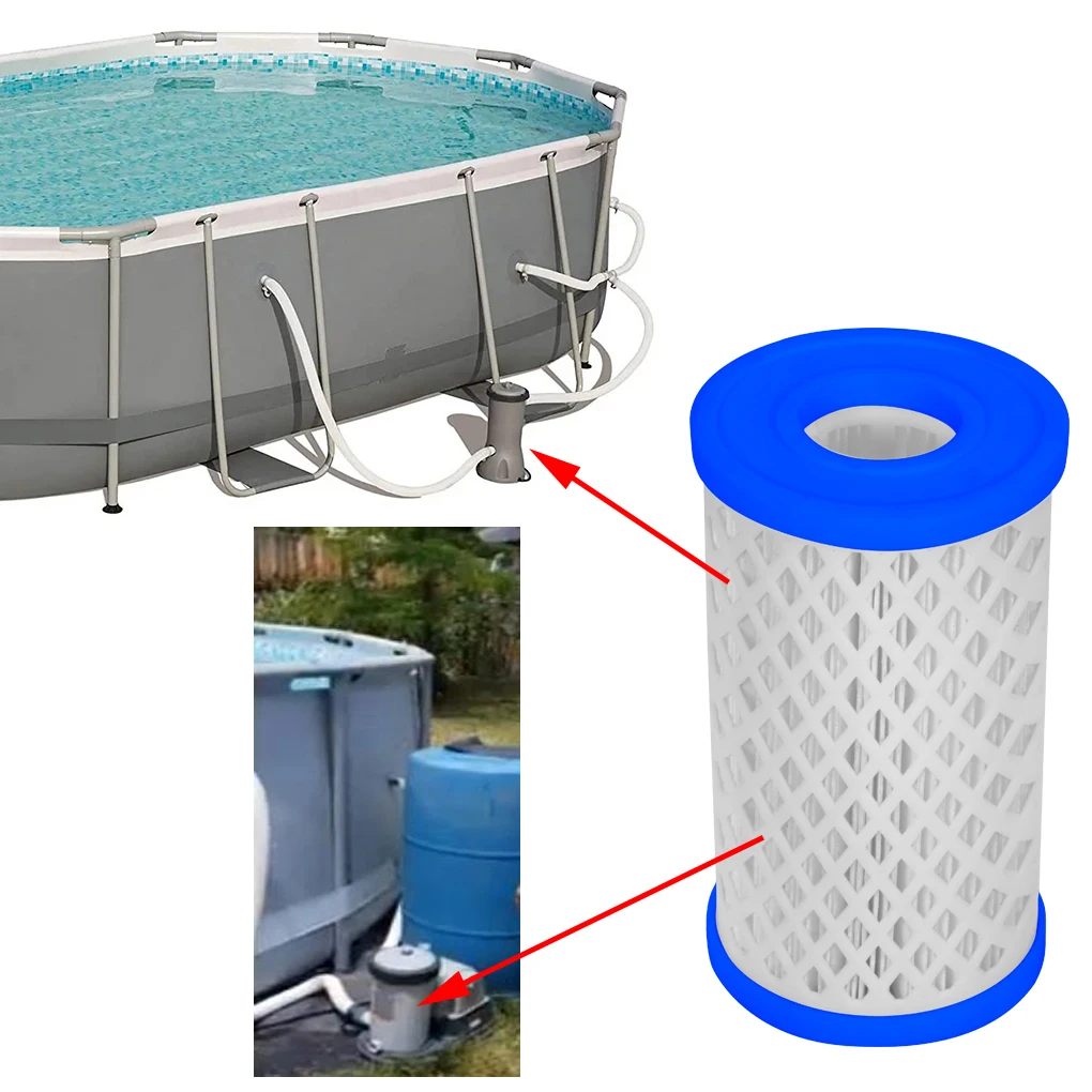 

5Pcs Spa Swimming Pool Filter Cartridges Circulating Water Pump PVC Filtration Convenient Compact Tub Parts Accessories