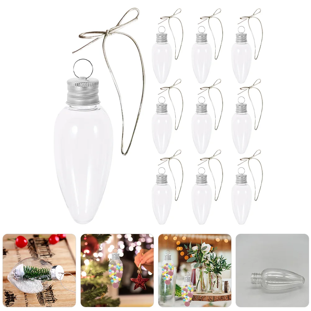 Transparent Fillable Ball Clear Hanging Balls Bulb Shaped Ornament Holiday Decors Plastic Festival Ornaments Christmas Light
Transparent Fillable Ball Clear Hanging Balls Bulb Shaped Ornament Holiday Decors Plastic Festival Ornaments Christmas Light