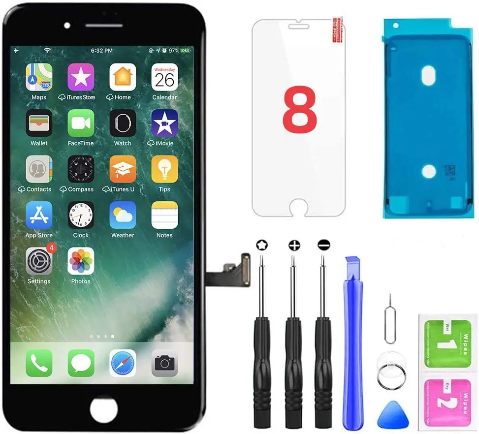 for iPhone 8 Screen Replacement, LCD Display Touch Screen Digitizer Assembly Protector for A1863, A1905, A1906 (4.7 Inch)
for iPhone 8 Screen Replacement, LCD Display Touch Screen Digitizer Assembly Protector for A1863, A1905, A1906 (4.7 Inch)