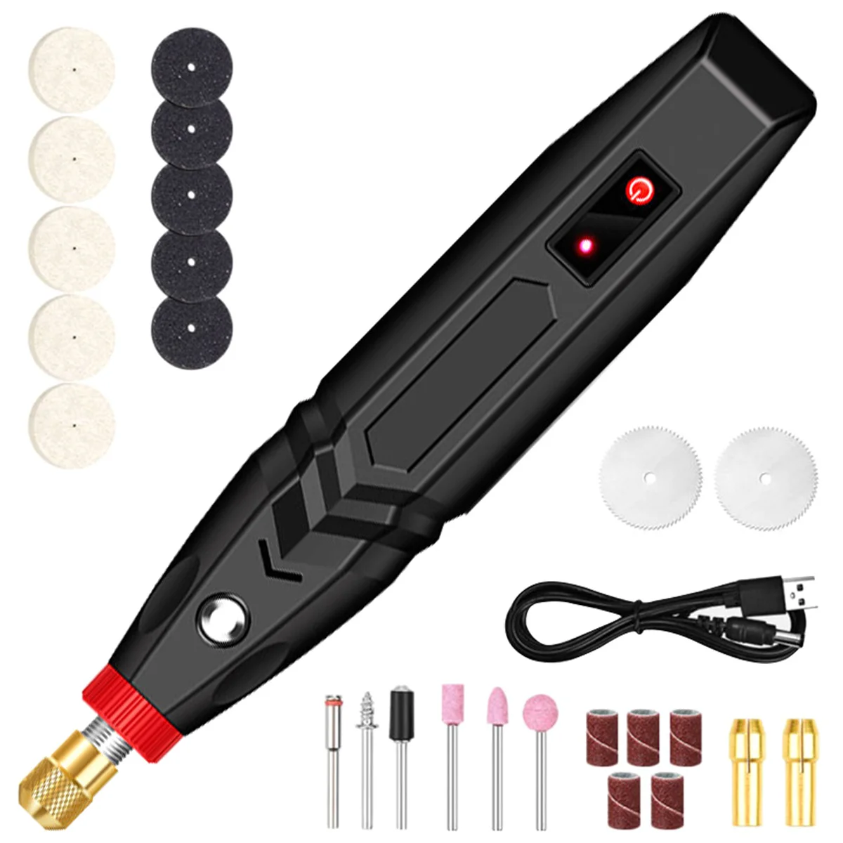 Mini Drill Rotary Tool Engraving Pen W/ Grinding Accessories Set Multifunction Mini Engraving Pen For Sanding Polishing Drilling
Mini Drill Rotary Tool Engraving Pen W/ Grinding Accessories Set Multifunction Mini Engraving Pen For Sanding Polishing Drilling