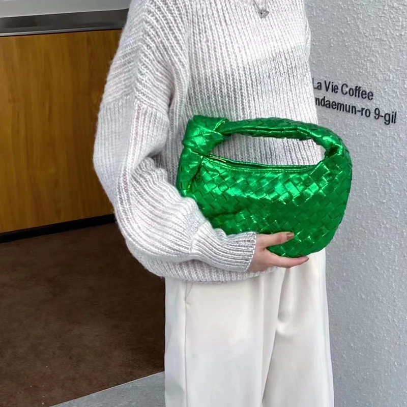 Brand Woven Armpit Bag for Women High Quality PU Shoulder Bag Cute Purses and Handbags Luxury Designer Bag Fashion Clutch Hobos
Brand Woven Armpit Bag for Women High Quality PU Shoulder Bag Cute Purses and Handbags Luxury Designer Bag Fashion Clutch Hobos