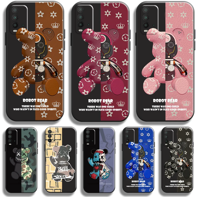 Fashion Brand Luxury Bear For Xiaomi Redmi 9T Phone Case For Redmi 9T Case Silicone Cover Soft Back Liquid Silicon
Fashion Brand Luxury Bear For Xiaomi Redmi 9T Phone Case For Redmi 9T Case Silicone Cover Soft Back Liquid Silicon