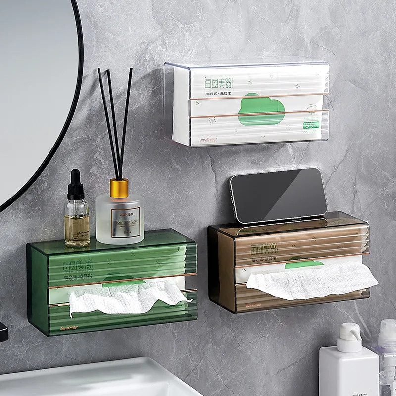 Rectangle Transparent Wall Tissue Box Desktop Napkin Case Toilet Paper Storage Box Living Dining Room Table Household Organizer
Rectangle Transparent Wall Tissue Box Desktop Napkin Case Toilet Paper Storage Box Living Dining Room Table Household Organizer