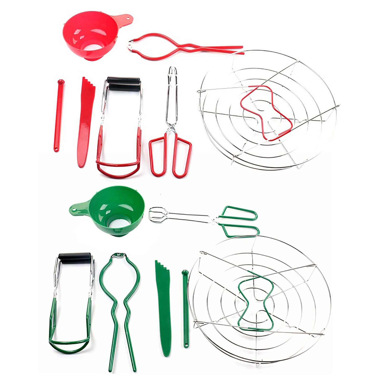 7Pcs Canning Jar Lifter Anti-Scald Canning Jar Clamp Kit Canning Tool Kit Including Can Clip Food Clip Lid Screwer Clamp Lid
7Pcs Canning Jar Lifter Anti-Scald Canning Jar Clamp Kit Canning Tool Kit Including Can Clip Food Clip Lid Screwer Clamp Lid