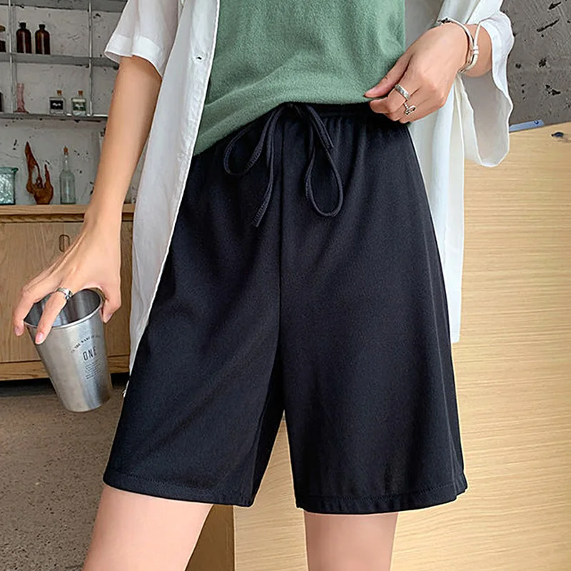 Women Ice Silk Shorts Summer Cool Wide Leg High Waist Solid Color Elastic Teens Casual Leggings Loose Half Sports Yoga Shorts
Women Ice Silk Shorts Summer Cool Wide Leg High Waist Solid Color Elastic Teens Casual Leggings Loose Half Sports Yoga Shorts