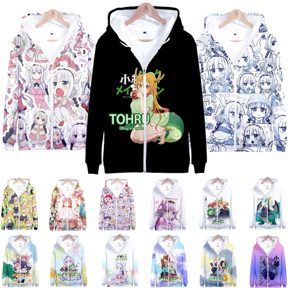Anime Hoodie Cosplay Costume Kobayashi's Dragon Maid Hooded Coat Autumn Winter Long Sleeve Teen Unisex Streetwear Sweatshirt
Anime Hoodie Cosplay Costume Kobayashi's Dragon Maid Hooded Coat Autumn Winter Long Sleeve Teen Unisex Streetwear Sweatshirt
