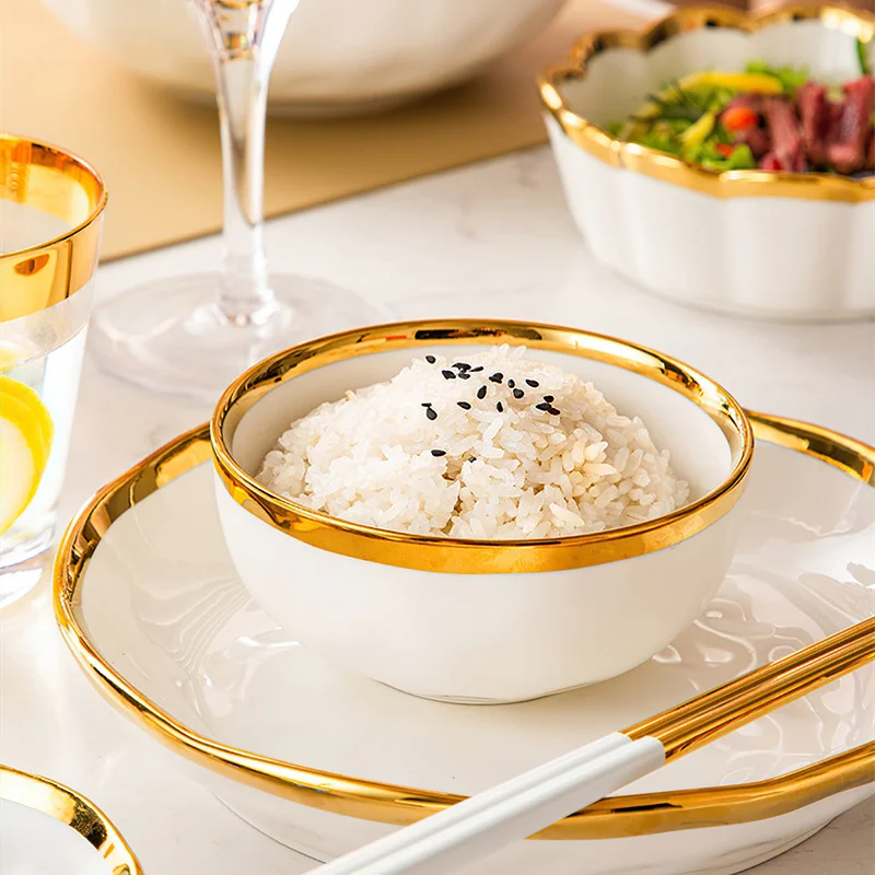 Белая керамическая тарелка из Пномпеня посуда для салата супа миски блюда