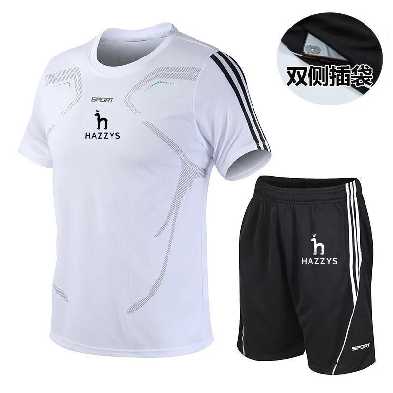 HAZZYS Summer Sports Set Men's Short Sleeve Sportswear Youth Shorts Large Relaxed Casual Set Summer Dress
HAZZYS Summer Sports Set Men's Short Sleeve Sportswear Youth Shorts Large Relaxed Casual Set Summer Dress