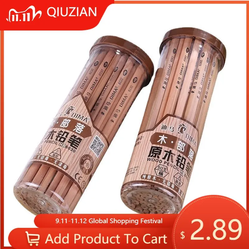 50PCs Pencil Set Stationery School Supplies Hexagonal Log HB Pencil Elementary School Students Calligraphy Sketch 2B Pencil
50PCs Pencil Set Stationery School Supplies Hexagonal Log HB Pencil Elementary School Students Calligraphy Sketch 2B Pencil