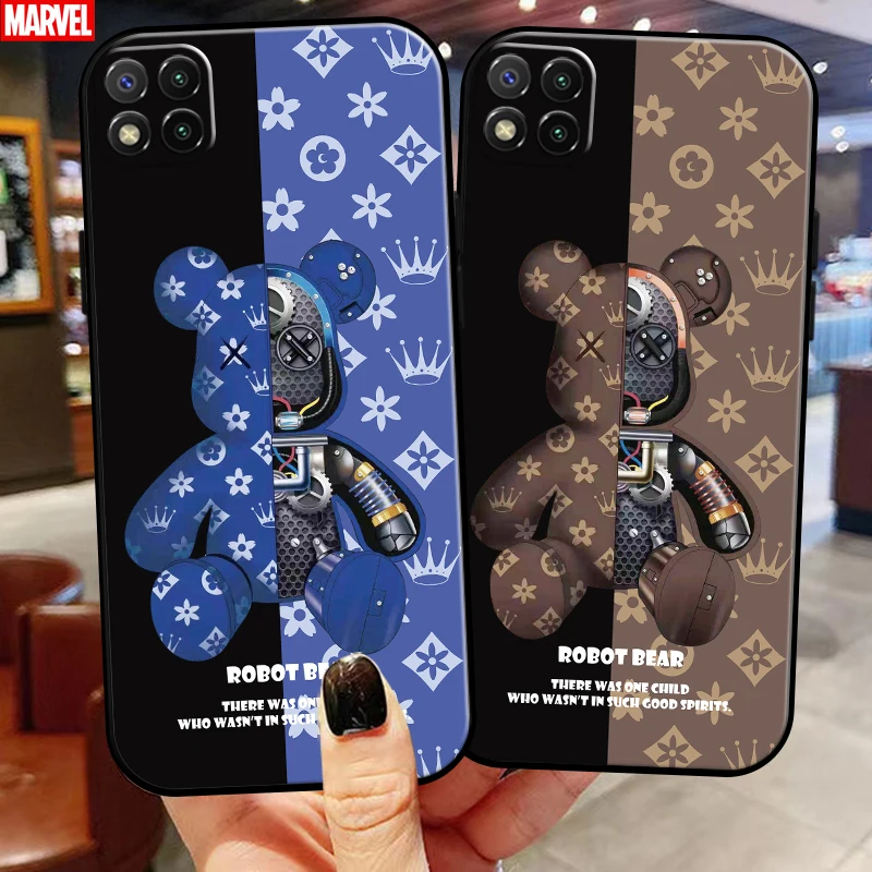 Luxury Fashion Bear Phone Case 6.53 Inch For Xiaomi Redmi 9C Coque Back Silicone Cover Soft Funda
Luxury Fashion Bear Phone Case 6.53 Inch For Xiaomi Redmi 9C Coque Back Silicone Cover Soft Funda