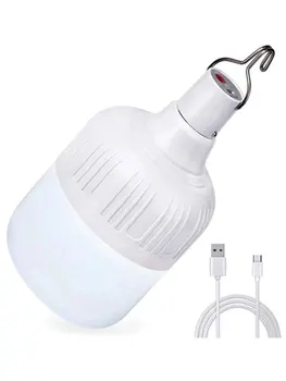 Taşınabilir acil durum ışıkları kanca açık USB şarj edilebilir mobil LED lamba ampuller balıkçılık kamp veranda sundurma bahçe aydınlatması 200W