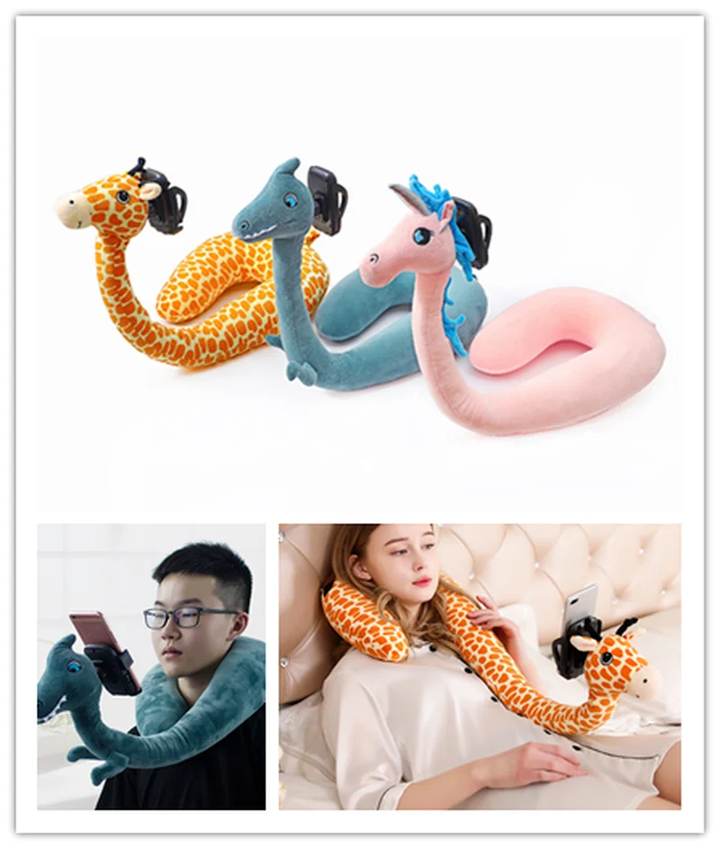 2 in 1 Mobile Phone Holder for iPhone for Samsung Memory Foam Neck Travel Pillow U Shaped Neck Headrest Support
2 in 1 Mobile Phone Holder for iPhone for Samsung Memory Foam Neck Travel Pillow U Shaped Neck Headrest Support