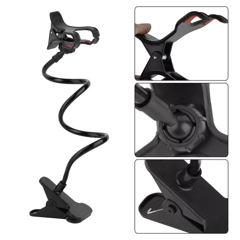 Mobile Phone Holder Flexible Lazy Holder Adjustable Cell Phone Clip Home Bed Desktop Mount Bracket Smartphone Stand
Mobile Phone Holder Flexible Lazy Holder Adjustable Cell Phone Clip Home Bed Desktop Mount Bracket Smartphone Stand
