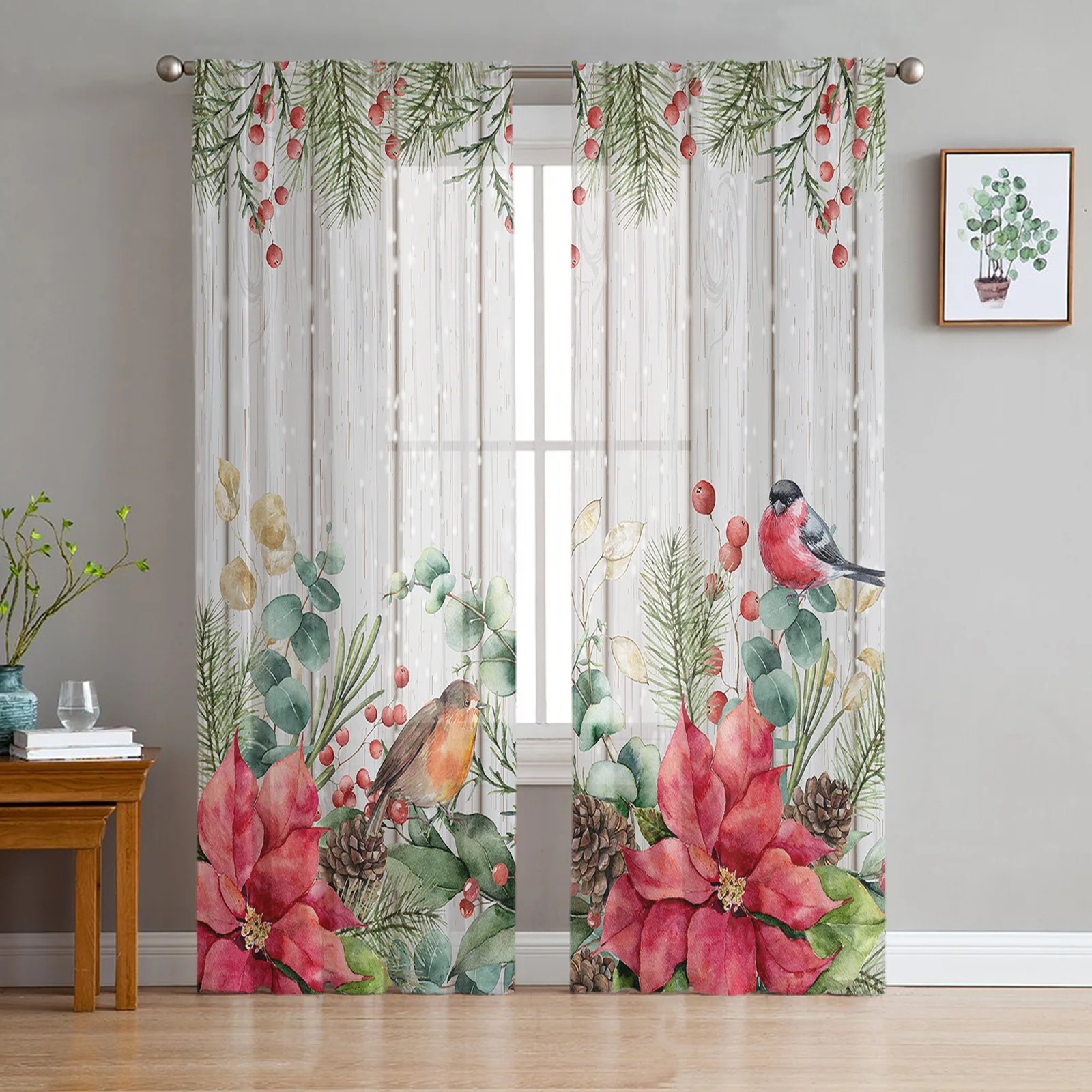 Рождественские эвкалипт ягоды Робин Тюль занавески для гостиной Прозрачная Вуаль занавески для спальни кухни окна занавески жалюзи
Рождественские эвкалипт ягоды Робин Тюль занавески для гостиной Прозрачная Вуаль занавески для спальни кухни окна занавески жалюзи