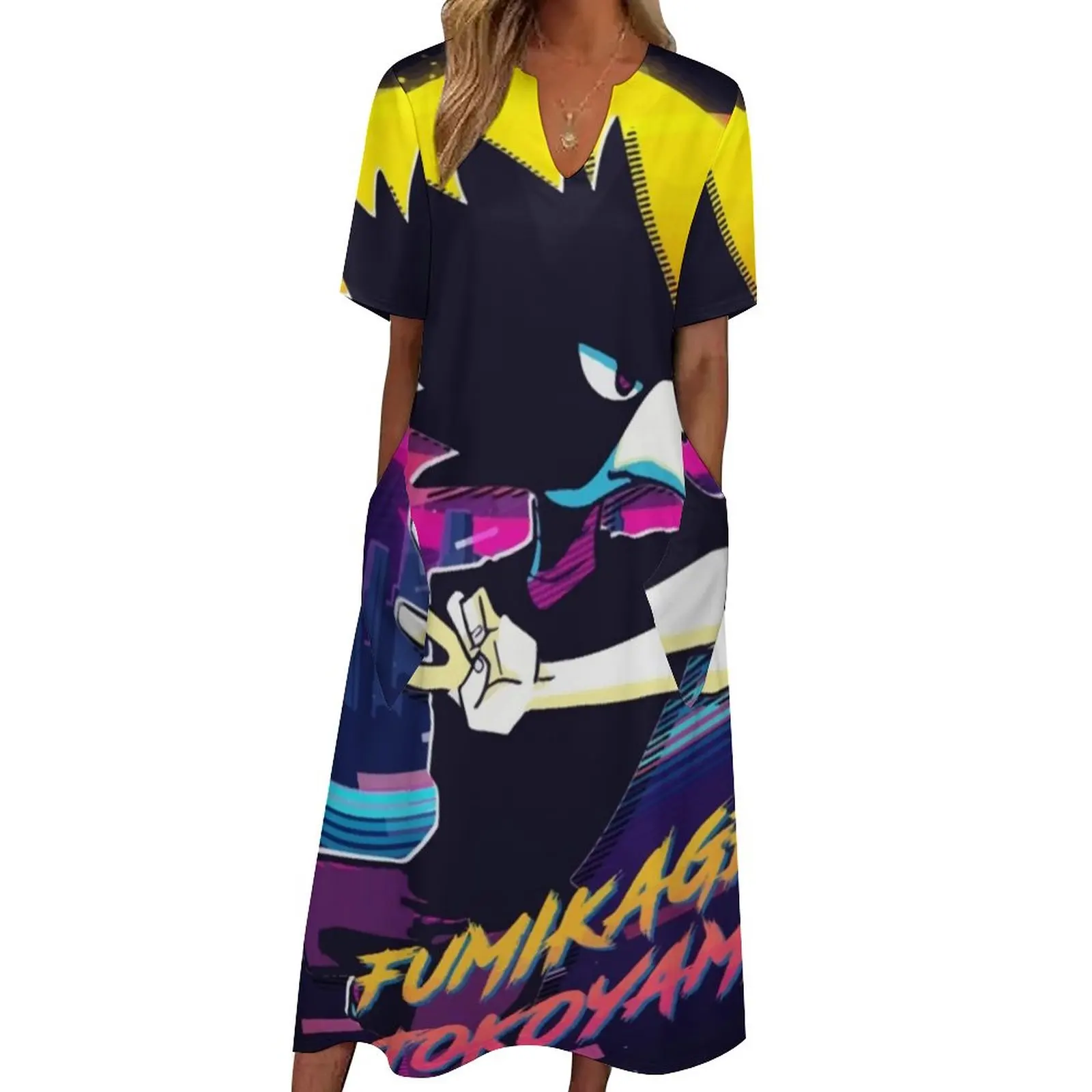 My Hero Academia Dress Fumikage Tokoyami Cute Maxi Dress Fashion Casual Long Dresses Women Short Sleeve Pattern Oversize Vestido
My Hero Academia Dress Fumikage Tokoyami Cute Maxi Dress Fashion Casual Long Dresses Women Short Sleeve Pattern Oversize Vestido