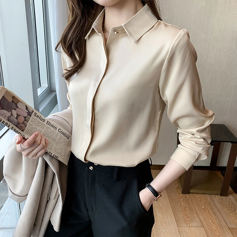 Офисная Дамская рубашка 2023, осенние модные топы с длинным рукавом, Элегантная блузка, Женская Удобная Шелковая блузка, женские блузки 23696
Офисная Дамская рубашка 2023, осенние модные топы с длинным рукавом, Элегантная блузка, Женская Удобная Шелковая блузка, женские блузки 23696