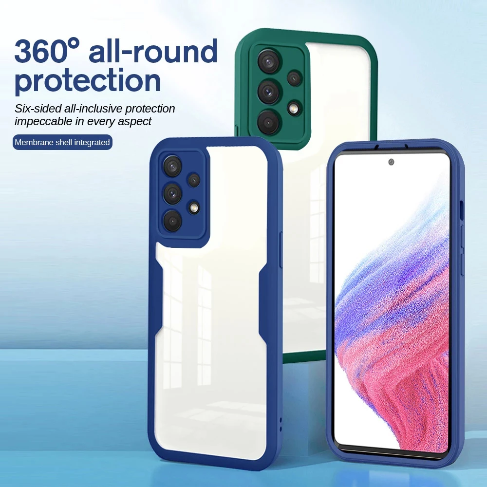 360 Full Sided Clear Case For Samsung Galaxy A53 5G 6.5'' Front BackCover SamsungA33 A73 A13 Lens Silicone Full Covering Case
360 Full Sided Clear Case For Samsung Galaxy A53 5G 6.5'' Front BackCover SamsungA33 A73 A13 Lens Silicone Full Covering Case