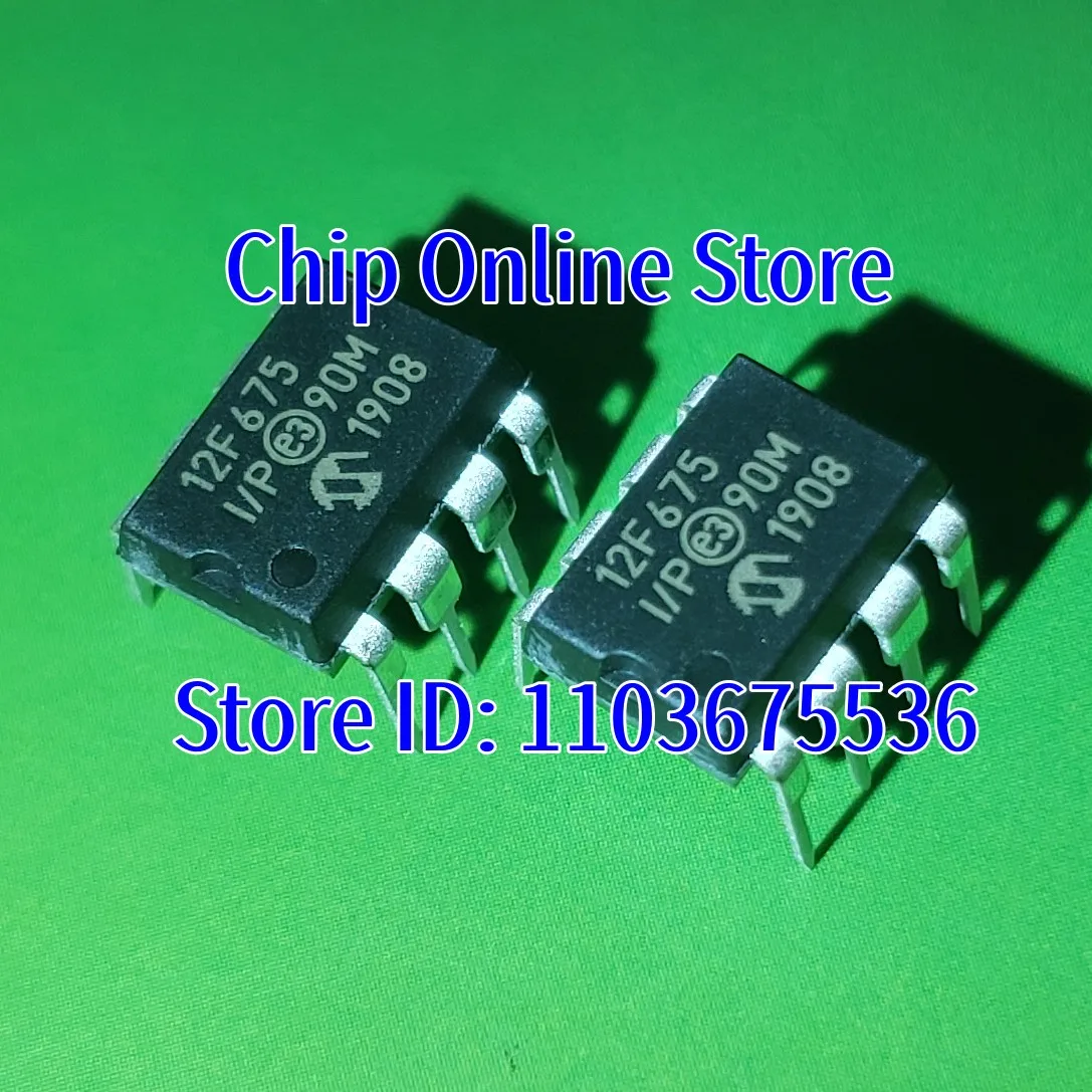 5 ~ 100 шт. Φ/P PIC12F675 DIP8 новый оригинальный 8-битный микроконтроллер MCU PIC12F675-I/P