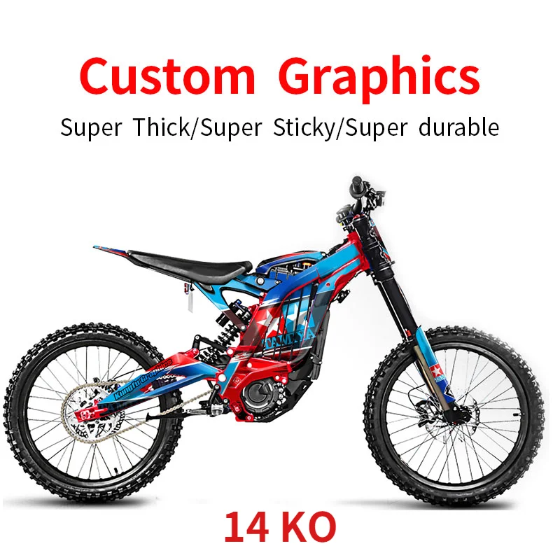 For SURRON Custom Stickers Light Bee X Electric Off-road Bike Dirtbike Decorative Self-adhesive Moisture-proof Thick SUR-RON
For SURRON Custom Stickers Light Bee X Electric Off-road Bike Dirtbike Decorative Self-adhesive Moisture-proof Thick SUR-RON