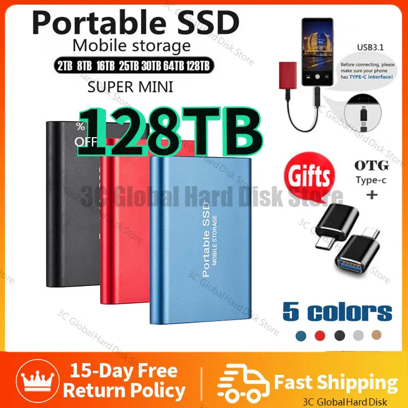 M.2 SSD 1TB 128TB 2TB 4TB Type-C 1TB Portable External Hard Drive Usb 3.1 8TB Mobile Solid State Hard Disks for Notebook Laptop 
M.2 SSD 1TB 128TB 2TB 4TB Type-C 1TB Portable External Hard Drive Usb 3.1 8TB Mobile Solid State Hard Disks for Notebook Laptop