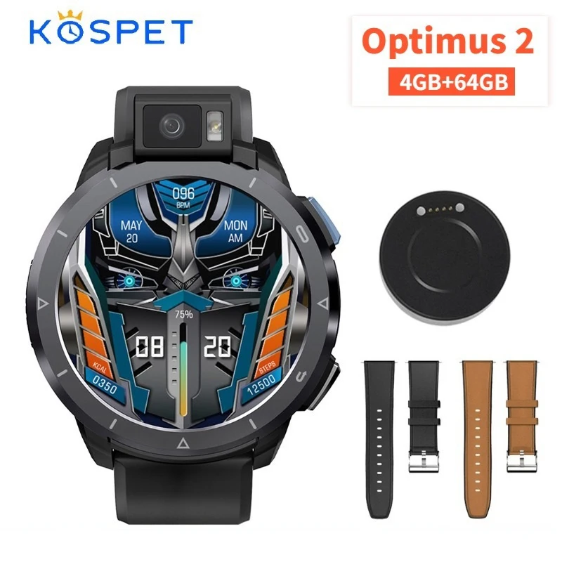 KOSPET Optimus 2 4G Smart Watch Men 4GB 64GB 13MP Camera flash 2260 mAh 1.6" Android 10.7 Watch Phone WIFI Smartwatch 2021 watch
KOSPET Optimus 2 4G Smart Watch Men 4GB 64GB 13MP Camera flash 2260 mAh 1.6" Android 10.7 Watch Phone WIFI Smartwatch 2021 watch
