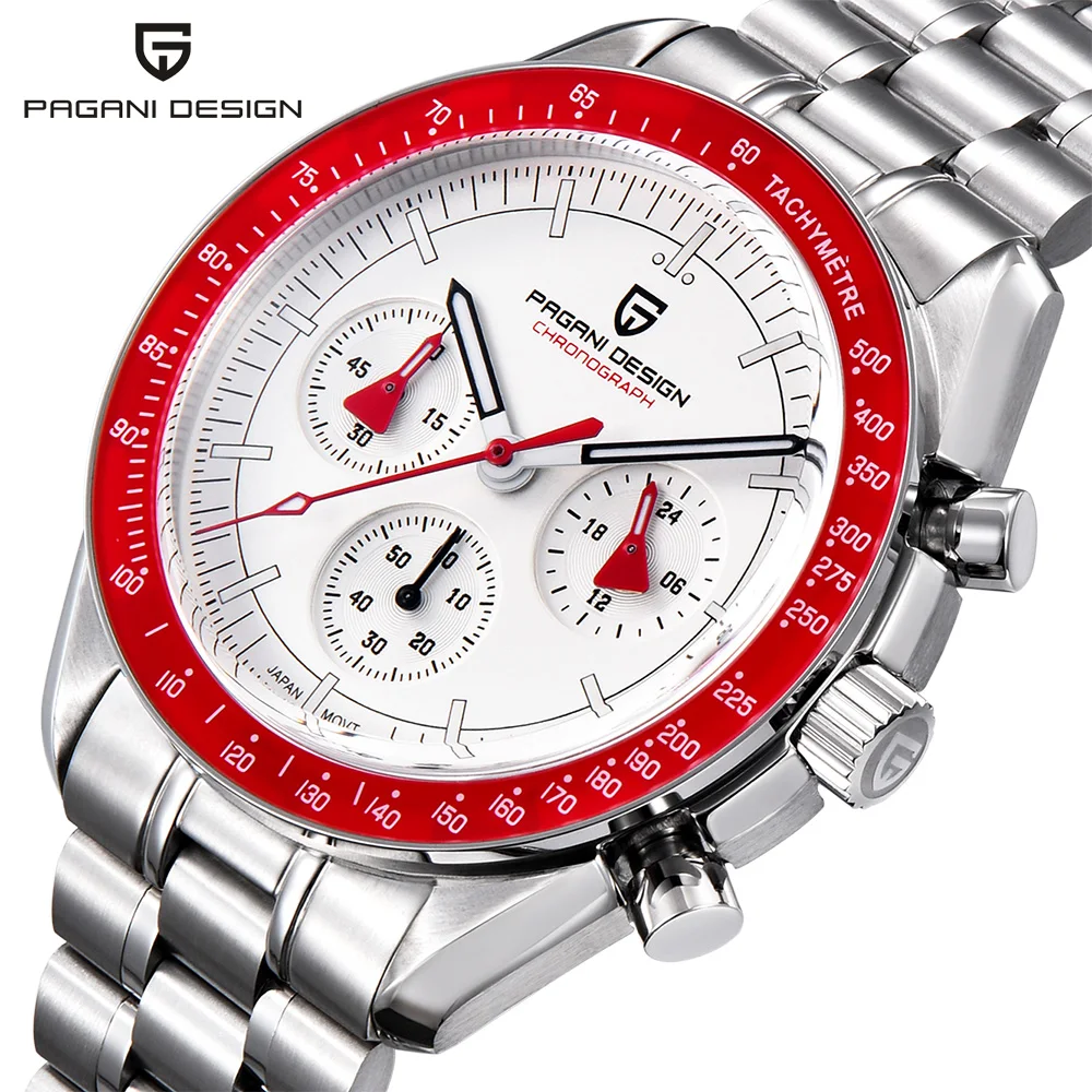 

PAGANI DESIGN 2023 New Men's Watches Brand Luxury Quartz Watch Sport Chronograph Automatic Date AR Sapphire crystal Wrist watch