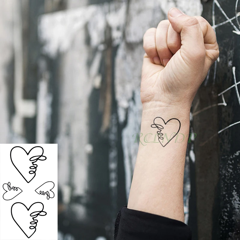 Waterproof Temporary Tattoo Sticker simple heart line small size art tatto flash tatoo fake tattoos for kid women men girl 
Waterproof Temporary Tattoo Sticker simple heart line small size art tatto flash tatoo fake tattoos for kid women men girl