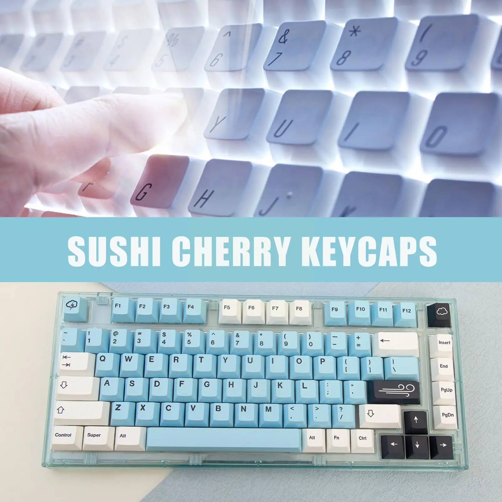 141 Keys Keycapsfor Gmk Theme Nimbus Rain Cloud Weather Light Pbt Smile Height Keycap Adapter Sublimation Original M6c6 
141 Keys Keycapsfor Gmk Theme Nimbus Rain Cloud Weather Light Pbt Smile Height Keycap Adapter Sublimation Original M6c6
