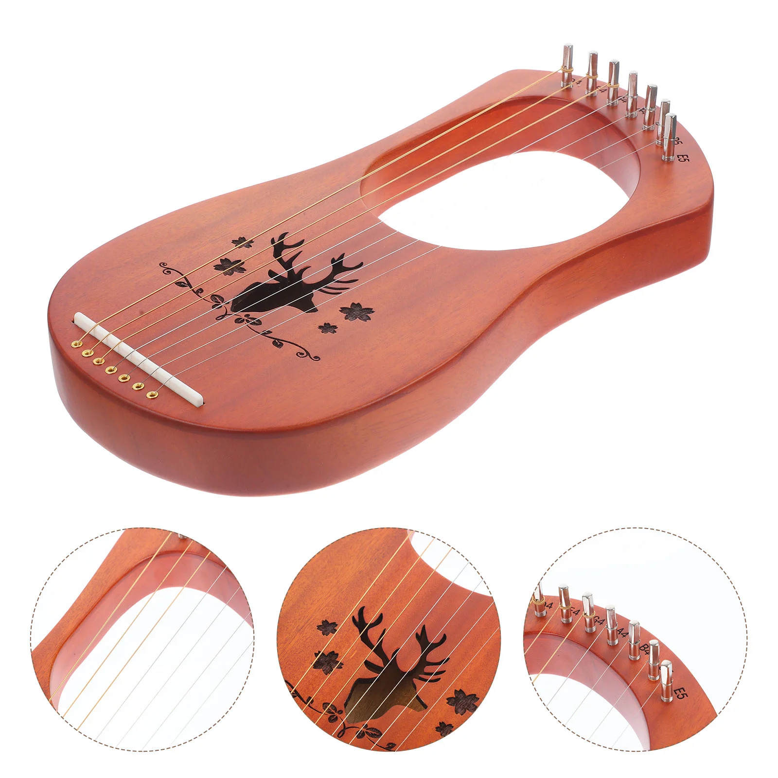 Kids Mini Toys Lyre Mahogany Harp Wood Birthday Present Musical Instrument Child
Kids Mini Toys Lyre Mahogany Harp Wood Birthday Present Musical Instrument Child
