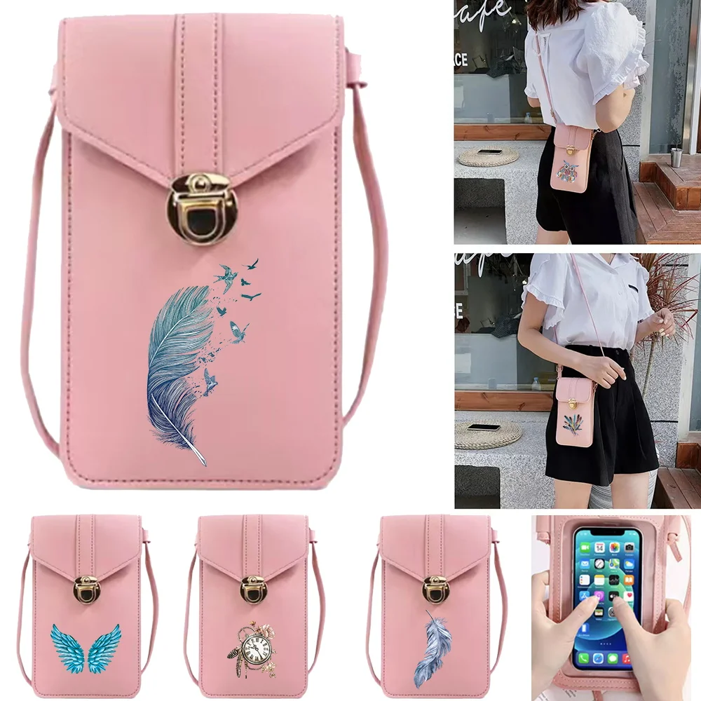 Mobile Phone Bag for Samsung/iPhone/Huawei/HTC/LG Case Shoulder Bag Card Holders Wallet Clutch Crossbody Bags Feather Pattern
Mobile Phone Bag for Samsung/iPhone/Huawei/HTC/LG Case Shoulder Bag Card Holders Wallet Clutch Crossbody Bags Feather Pattern