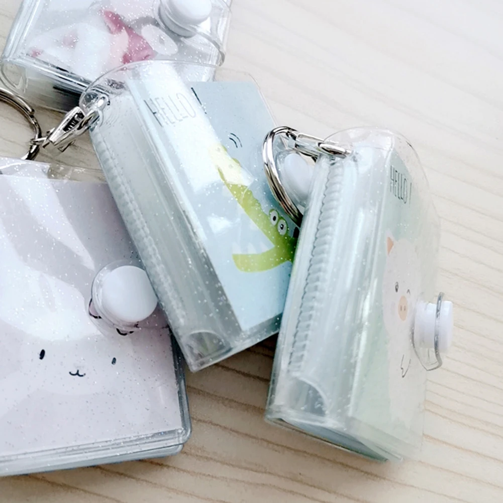Mini Photo Album With Keychain PVC 16 Pockets Photo Holder Business Card Bag Mini Photo Collect Photocard Holds Home Decor
Mini Photo Album With Keychain PVC 16 Pockets Photo Holder Business Card Bag Mini Photo Collect Photocard Holds Home Decor