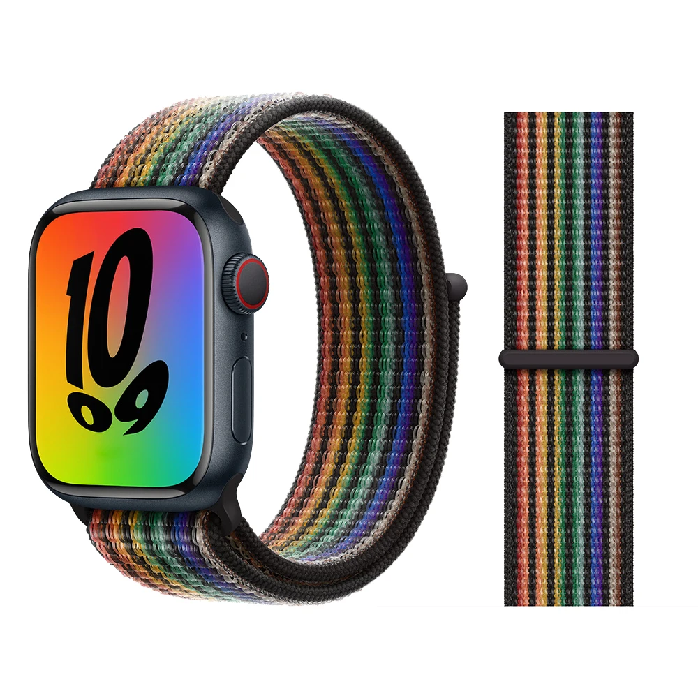 Nylon Loop Strap For Apple watch band se 41mm 45mm 44mm 40mm 42mm 38mm Smartwatch belt Bracelets iWatch Series 7654321
Nylon Loop Strap For Apple watch band se 41mm 45mm 44mm 40mm 42mm 38mm Smartwatch belt Bracelets iWatch Series 7654321